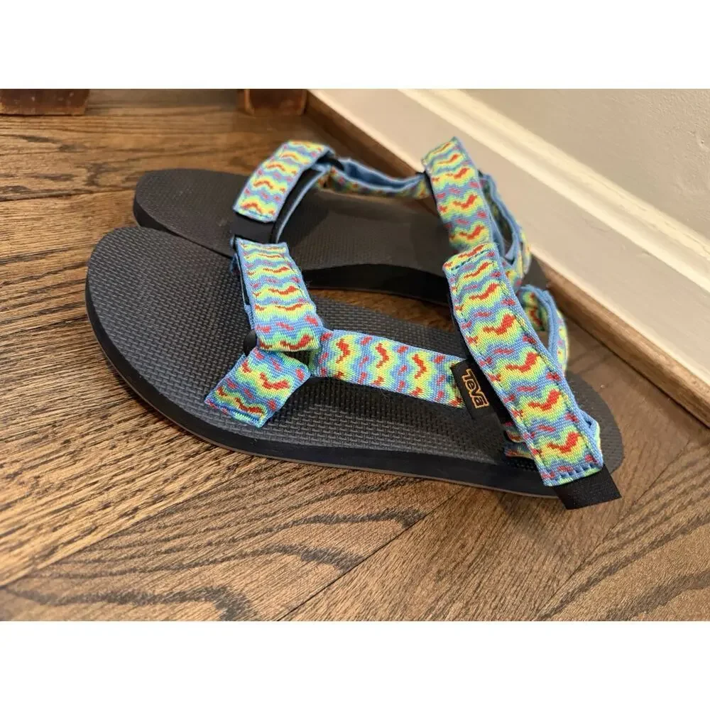 Teva 'original Universal' Sandal Wiggle Cendre Blue Men's Sz 9 Womens Sz 11 NEW